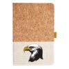 Cork And Heathered Fabric Hardcover Journal 5.5" X 8.25" Thumbnail