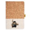 Cork And Heathered Fabric Hardcover Journal 5.5" X 8.25" Thumbnail