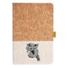 Cork And Heathered Fabric Hardcover Journal 5.5" X 8.25" Thumbnail