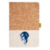 Cork And Heathered Fabric Hardcover Journal 5.5" X 8.25" Thumbnail