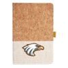 Cork And Heathered Fabric Hardcover Journal 5.5" X 8.25" Thumbnail