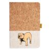 Cork And Heathered Fabric Hardcover Journal 5.5" X 8.25" Thumbnail