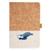 Cork And Heathered Fabric Hardcover Journal 5.5" X 8.25" Thumbnail