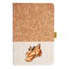 Cork And Heathered Fabric Hardcover Journal 5.5" X 8.25" Thumbnail