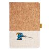 Cork And Heathered Fabric Hardcover Journal 5.5" X 8.25" Thumbnail