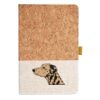 Cork And Heathered Fabric Hardcover Journal 5.5" X 8.25" Thumbnail