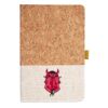 Cork And Heathered Fabric Hardcover Journal 5.5" X 8.25" Thumbnail