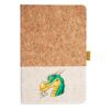 Cork And Heathered Fabric Hardcover Journal 5.5" X 8.25" Thumbnail