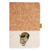 Cork And Heathered Fabric Hardcover Journal 5.5" X 8.25" Thumbnail