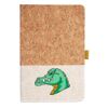 Cork And Heathered Fabric Hardcover Journal 5.5" X 8.25" Thumbnail