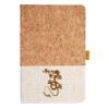 Cork And Heathered Fabric Hardcover Journal 5.5" X 8.25" Thumbnail