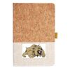 Cork And Heathered Fabric Hardcover Journal 5.5" X 8.25" Thumbnail