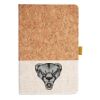 Cork And Heathered Fabric Hardcover Journal 5.5" X 8.25" Thumbnail