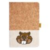 Cork And Heathered Fabric Hardcover Journal 5.5" X 8.25" Thumbnail