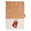 Cork And Heathered Fabric Hardcover Journal 5.5" X 8.25" Thumbnail