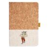 Cork And Heathered Fabric Hardcover Journal 5.5" X 8.25" Thumbnail