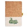 Cork And Heathered Fabric Hardcover Journal 5.5" X 8.25" Thumbnail