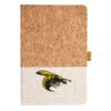 Cork And Heathered Fabric Hardcover Journal 5.5" X 8.25" Thumbnail