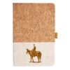 Cork And Heathered Fabric Hardcover Journal 5.5" X 8.25" Thumbnail