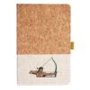 Cork And Heathered Fabric Hardcover Journal 5.5" X 8.25" Thumbnail