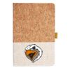 Cork And Heathered Fabric Hardcover Journal 5.5" X 8.25" Thumbnail