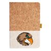 Cork And Heathered Fabric Hardcover Journal 5.5" X 8.25" Thumbnail