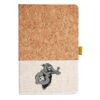 Cork And Heathered Fabric Hardcover Journal 5.5" X 8.25" Thumbnail