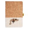Cork And Heathered Fabric Hardcover Journal 5.5" X 8.25" Thumbnail