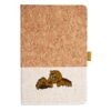 Cork And Heathered Fabric Hardcover Journal 5.5" X 8.25" Thumbnail