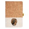 Cork And Heathered Fabric Hardcover Journal 5.5" X 8.25" Thumbnail