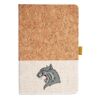 Cork And Heathered Fabric Hardcover Journal 5.5" X 8.25" Thumbnail