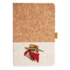 Cork And Heathered Fabric Hardcover Journal 5.5" X 8.25" Thumbnail