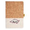 Cork And Heathered Fabric Hardcover Journal 5.5" X 8.25" Thumbnail
