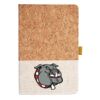 Cork And Heathered Fabric Hardcover Journal 5.5" X 8.25" Thumbnail