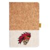 Cork And Heathered Fabric Hardcover Journal 5.5" X 8.25" Thumbnail