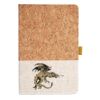 Cork And Heathered Fabric Hardcover Journal 5.5" X 8.25" Thumbnail