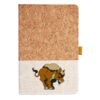 Cork And Heathered Fabric Hardcover Journal 5.5" X 8.25" Thumbnail