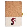 Cork And Heathered Fabric Hardcover Journal 5.5" X 8.25" Thumbnail