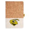Cork And Heathered Fabric Hardcover Journal 5.5" X 8.25" Thumbnail