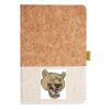 Cork And Heathered Fabric Hardcover Journal 5.5" X 8.25" Thumbnail