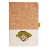 Cork And Heathered Fabric Hardcover Journal 5.5" X 8.25" Thumbnail