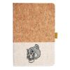 Cork And Heathered Fabric Hardcover Journal 5.5" X 8.25" Thumbnail