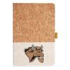 Cork And Heathered Fabric Hardcover Journal 5.5" X 8.25" Thumbnail