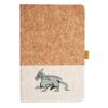 Cork And Heathered Fabric Hardcover Journal 5.5" X 8.25" Thumbnail