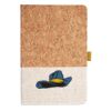 Cork And Heathered Fabric Hardcover Journal 5.5" X 8.25" Thumbnail