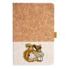 Cork And Heathered Fabric Hardcover Journal 5.5" X 8.25" Thumbnail