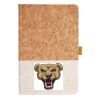 Cork And Heathered Fabric Hardcover Journal 5.5" X 8.25" Thumbnail