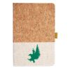 Cork And Heathered Fabric Hardcover Journal 5.5" X 8.25" Thumbnail