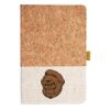 Cork And Heathered Fabric Hardcover Journal 5.5" X 8.25" Thumbnail