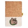 Cork And Heathered Fabric Hardcover Journal 5.5" X 8.25" Thumbnail